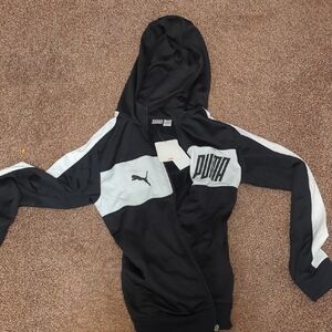 PUMA Black and White Hoodie
